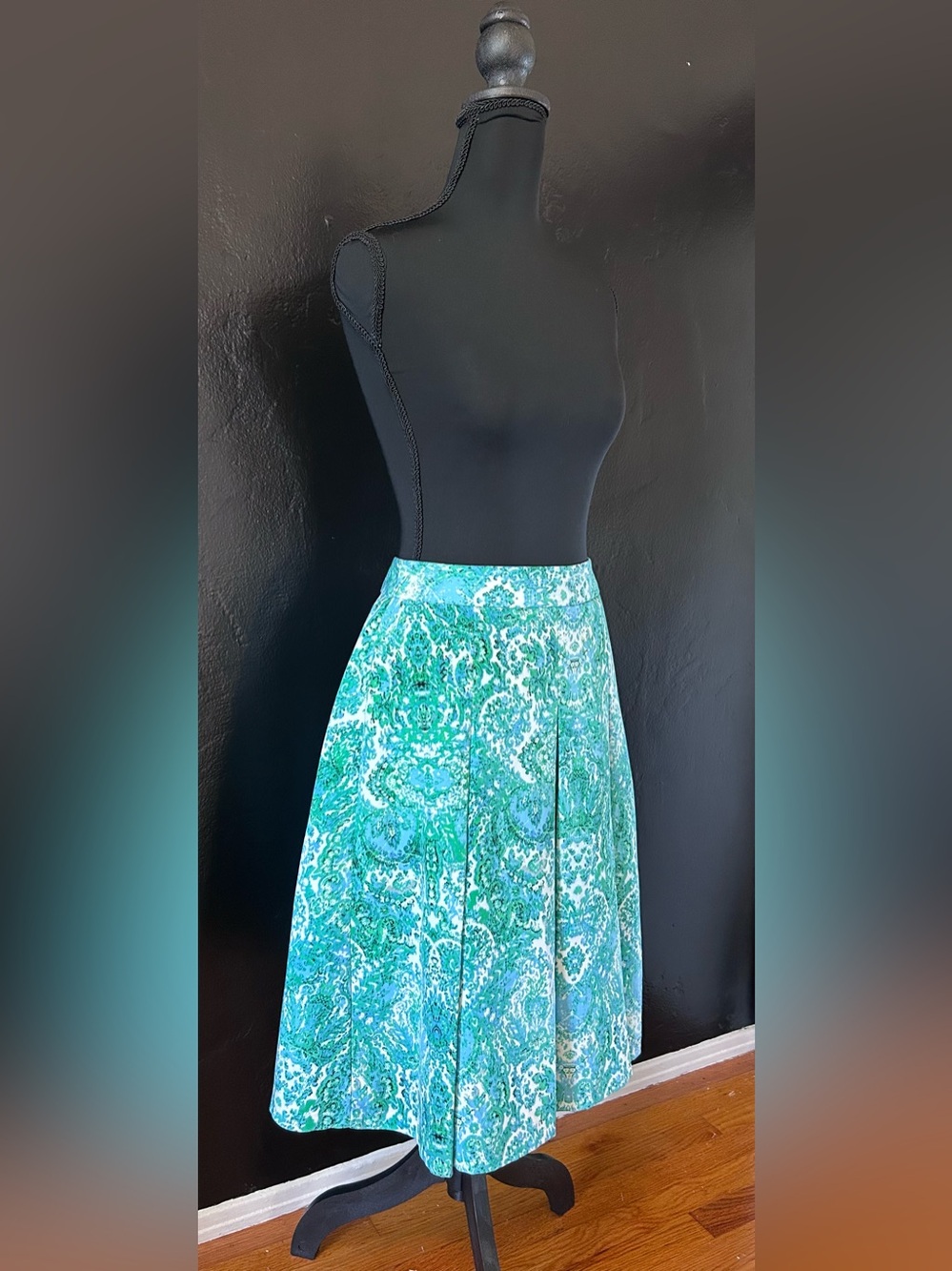 Teal A-Line Skirt